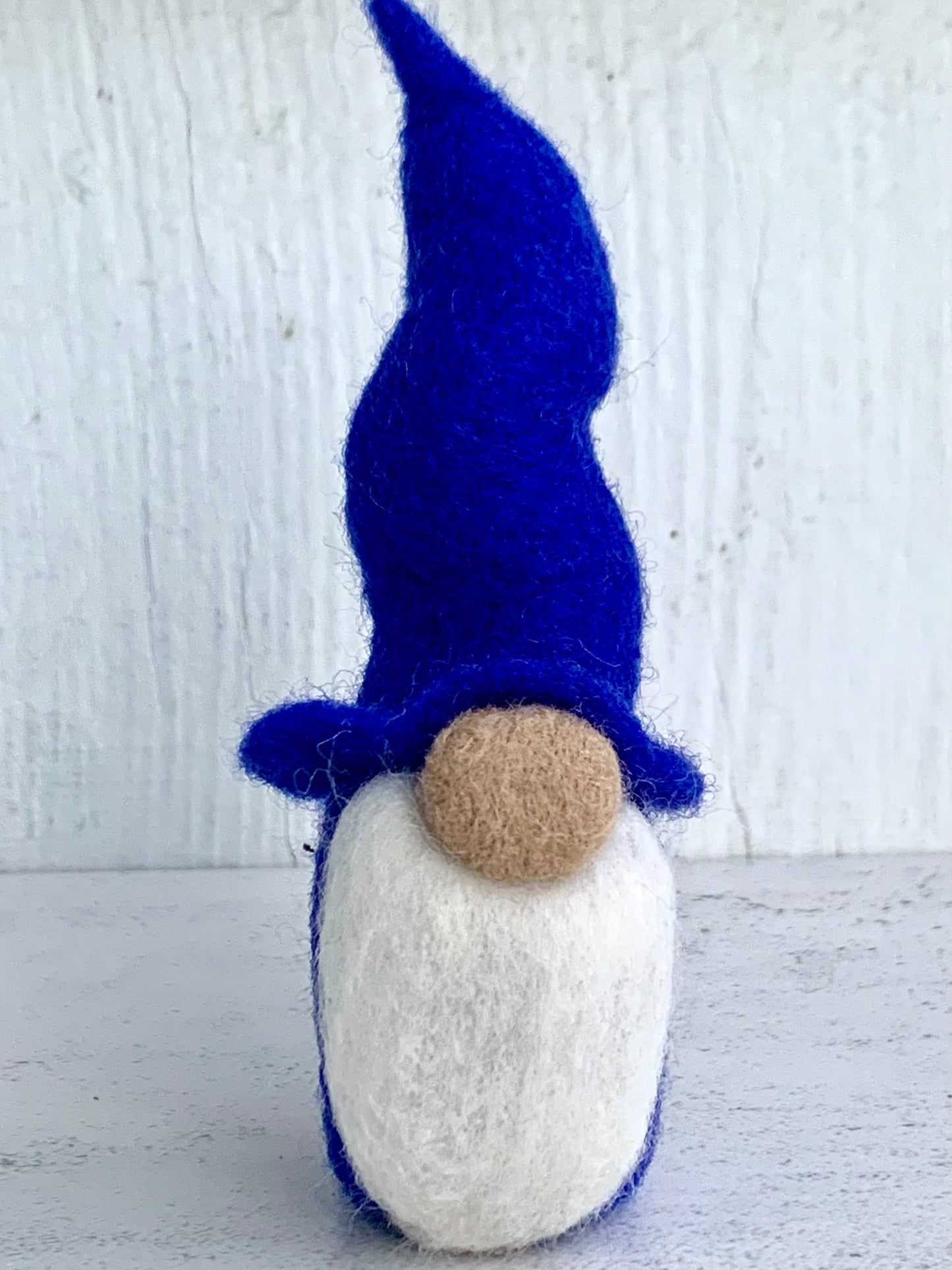 Felted Tomte Gnome with Blue Hat