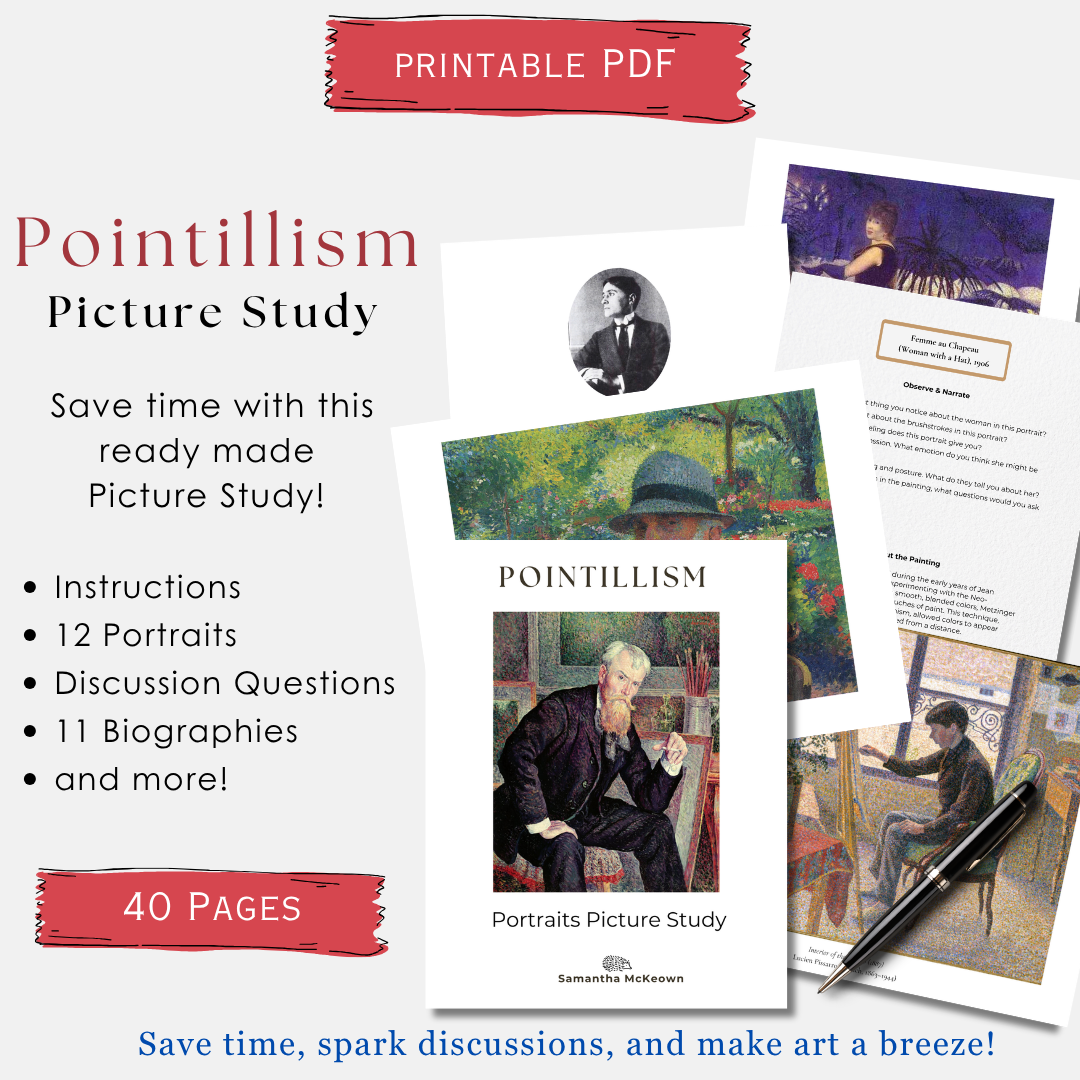 Pointillism Picture Study + Printable Art