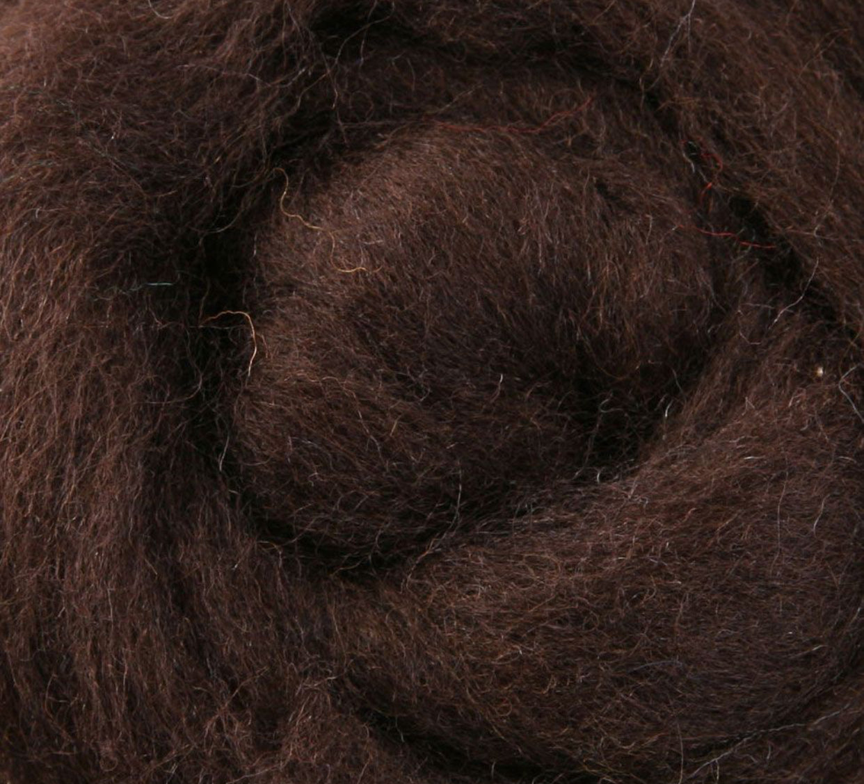 Chocolate NZ Corriedale Wool Roving