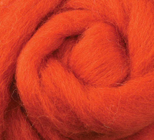 Pumpkin Pie NZ Corriedale Wool Roving