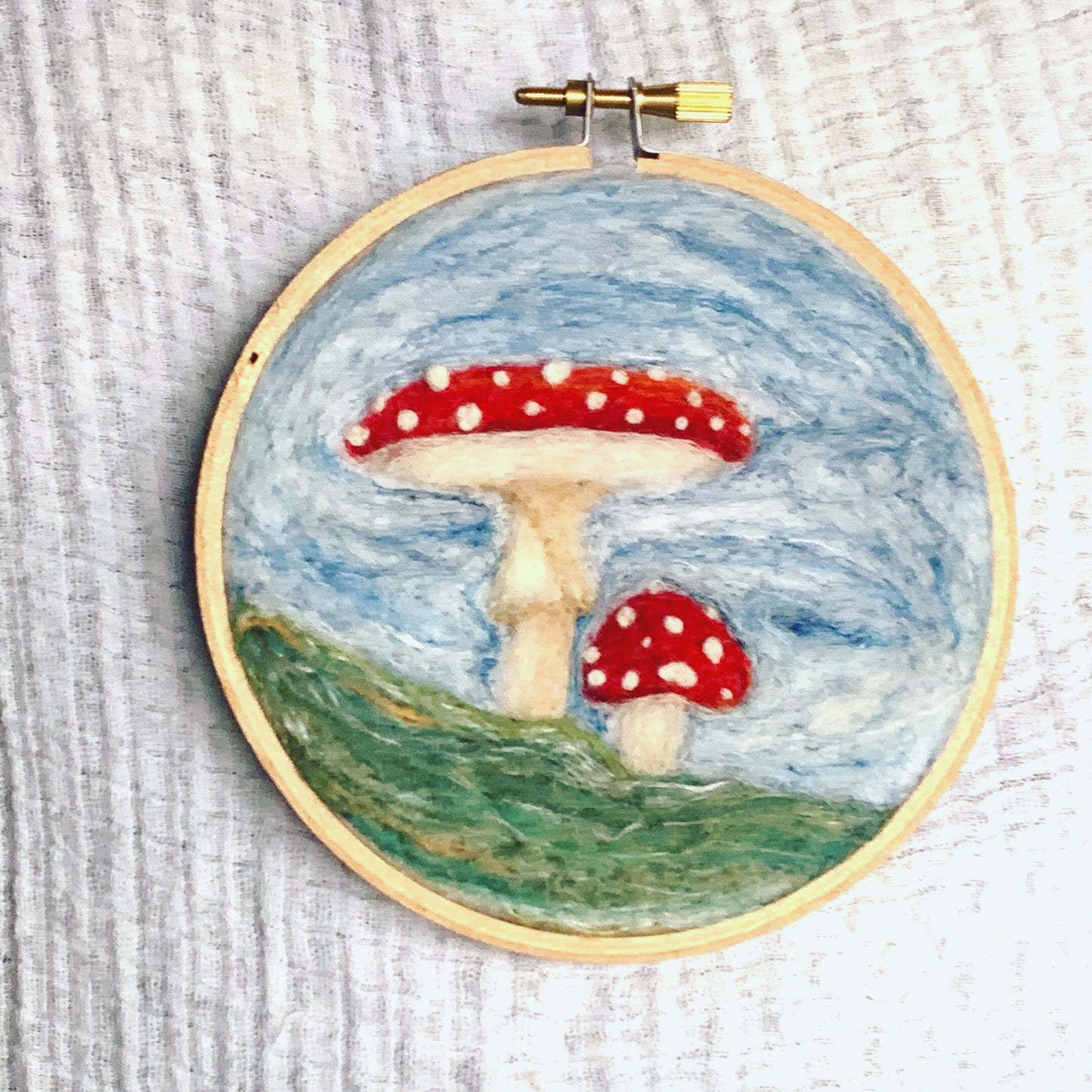 Mushroom Wool Painting Workshop & Kit