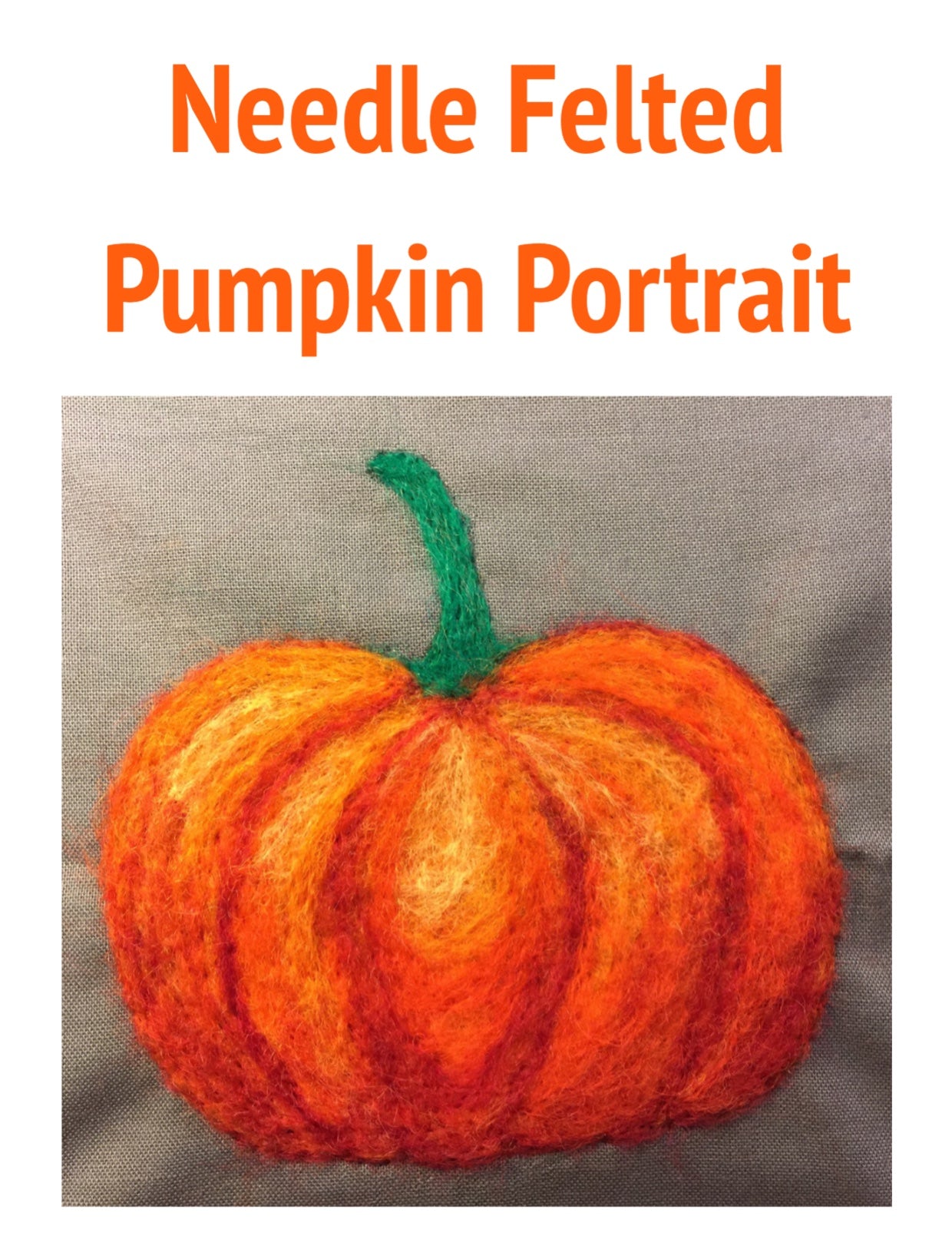 Pumpkin Wool Painting Felting Kit