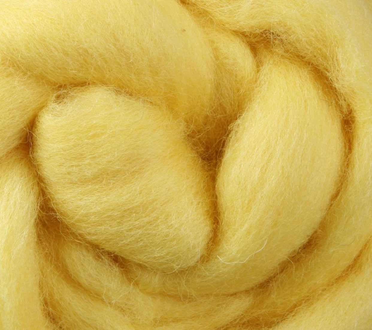 Lemon NZ Corriedale Wool Roving