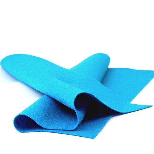 Turquoise Merino Wool Felt Sheet