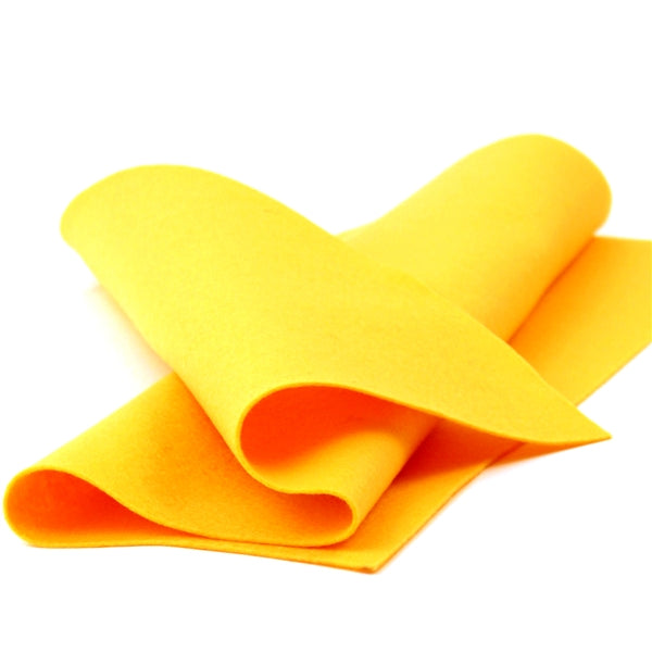 Goldenrod Merino Wool Felt Sheet