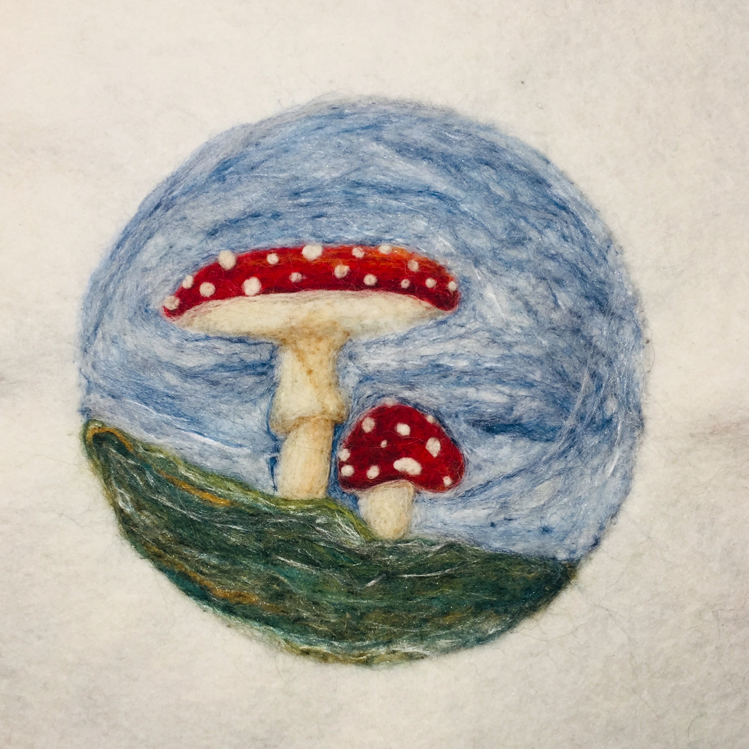 Mushroom Wool Painting Workshop & Kit