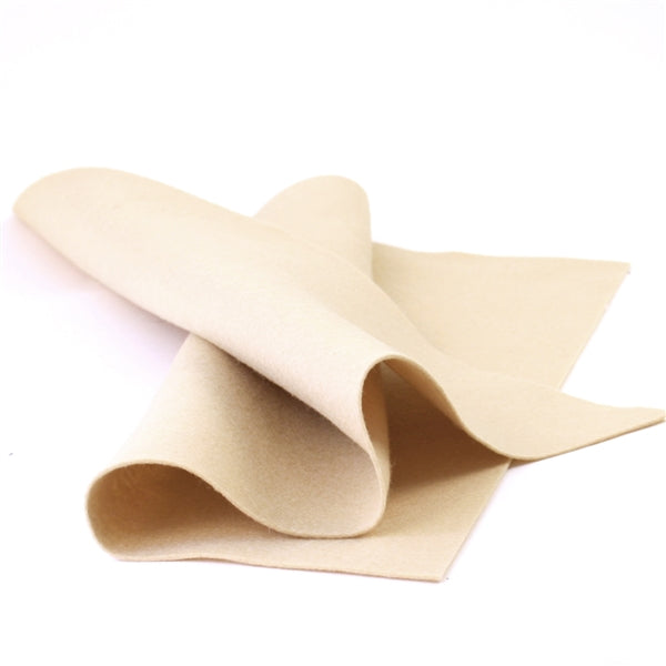 Beige Skin Merino Wool Felt Sheet