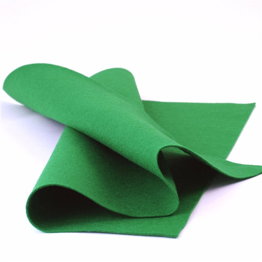 True Green Merino Wool Felt Sheet