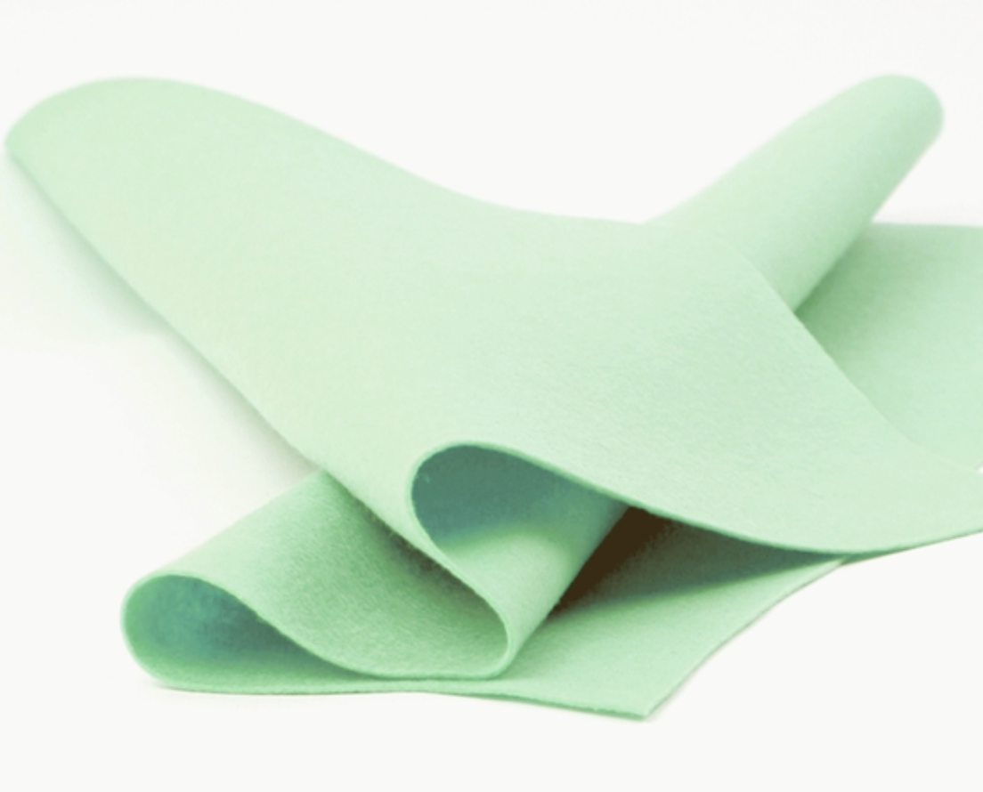 Celadon Merino Wool Felt Sheet