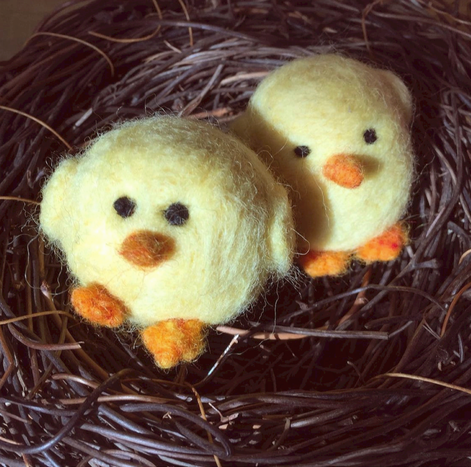 Needle Felted Chicks Tutorial PDF