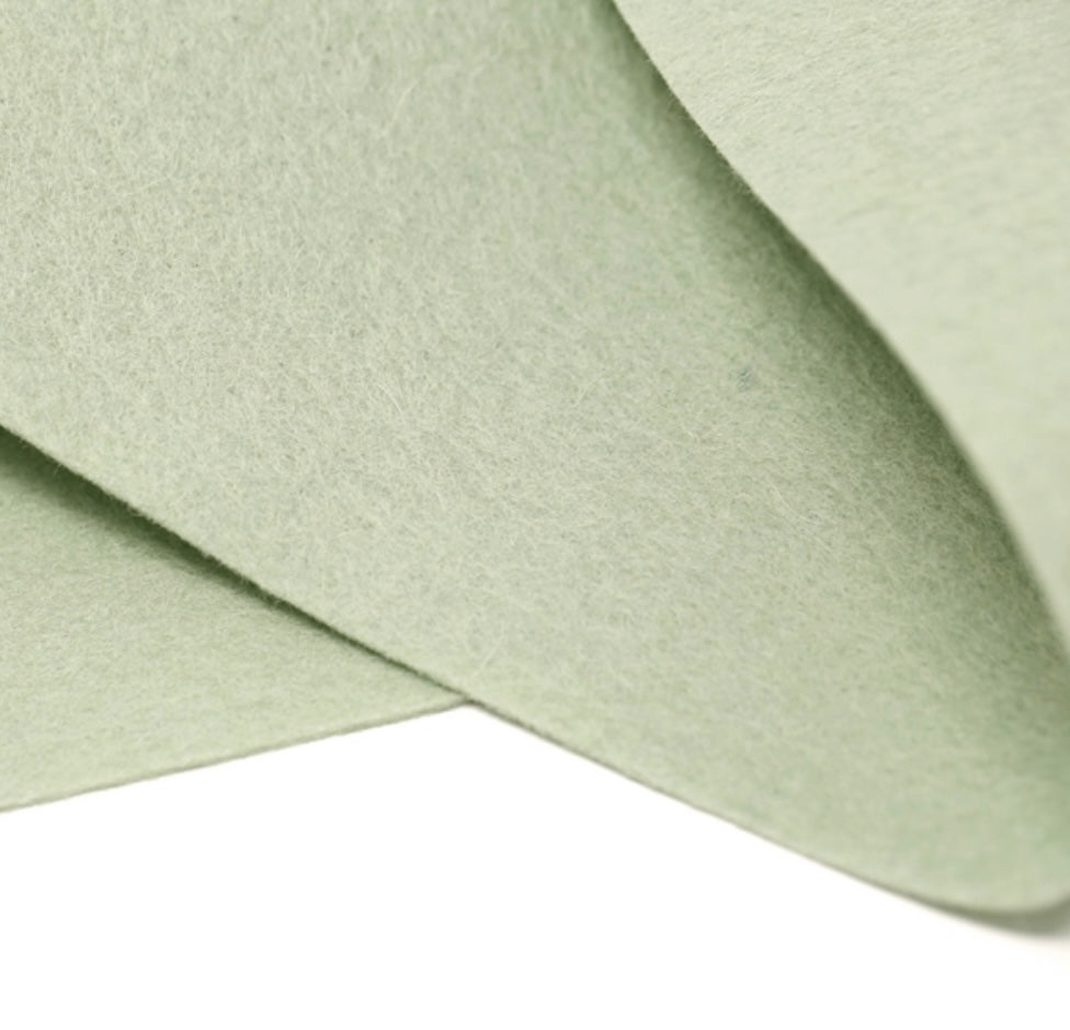 Mineral Green Merino Wool Felt Sheet