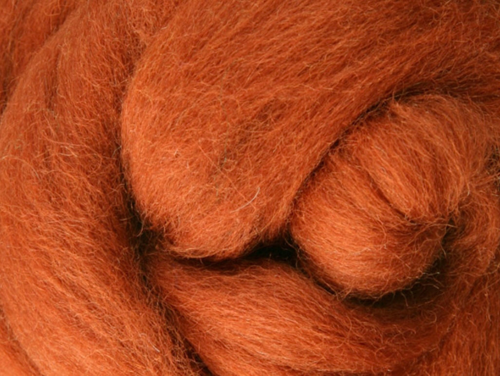 Toffee NZ Corriedale Wool Roving